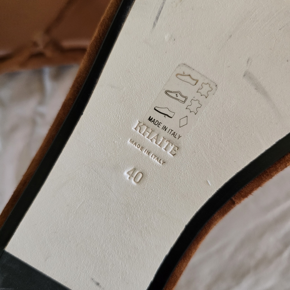 Khaite Alba Suede Ankle-Tie Gladiator Sandals - Picture 11 of 12